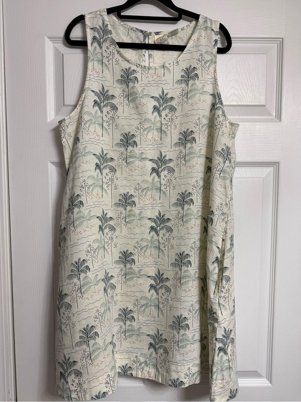 C&C California Tropical 100% Linen Dress